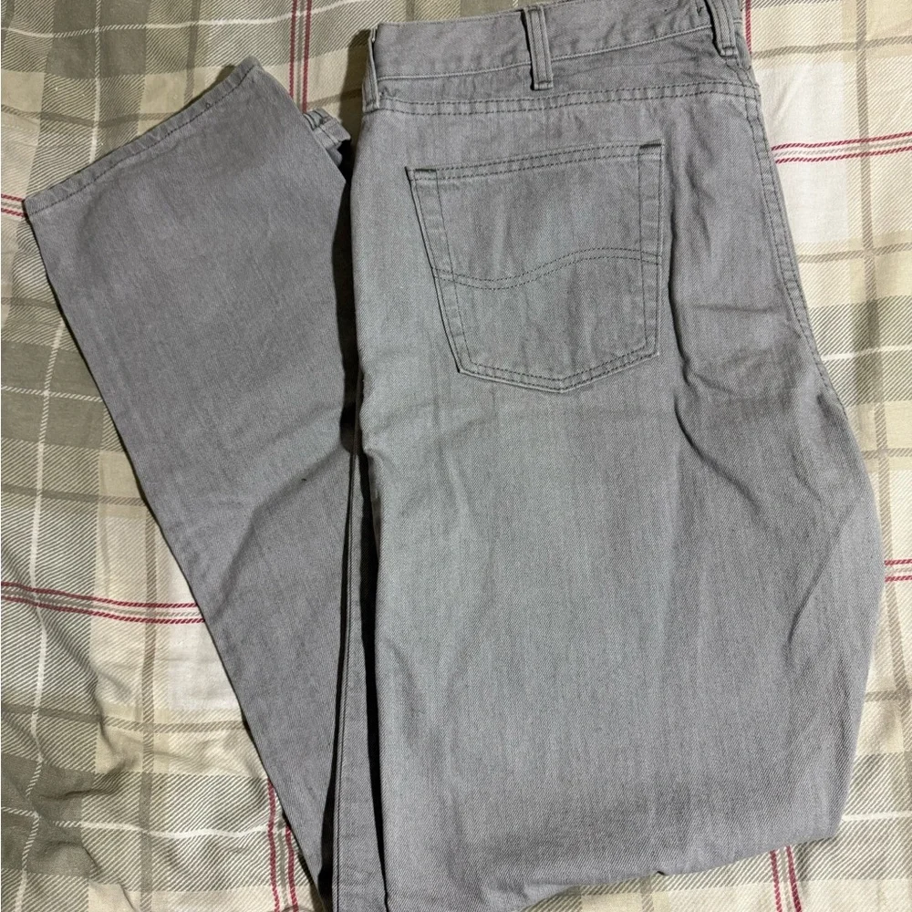Lee Men's Light Gray Straight Jeans NWOT